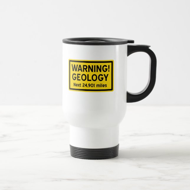 Caneca Térmica Aviso da geologia (Direita)