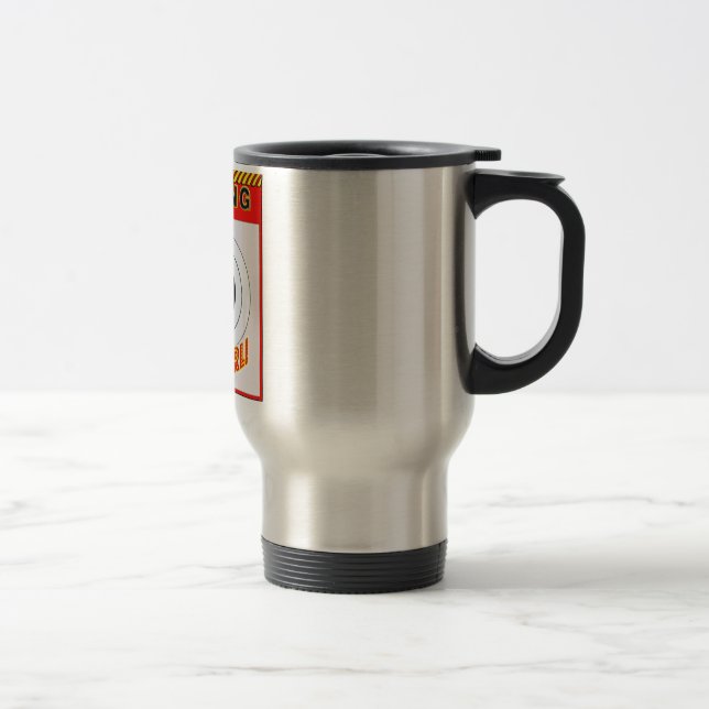 CANECA TÉRMICA AVISO! EU DISPARO COMO UMA MENINA! (Direita)