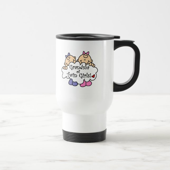 Caneca Térmica Avó de Camisetas e presentes gêmeos (Direita)