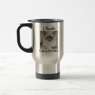 Caneca Térmica Avó Gata Personalizada Pet Mãe