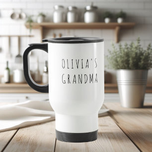 Caneca Térmica Avó Personalizada com Fotografias e Nome para Cria