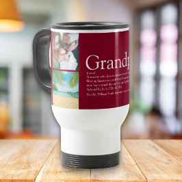 Caneca Térmica Avô Vô Papai Definição Bordô 4 Fotos