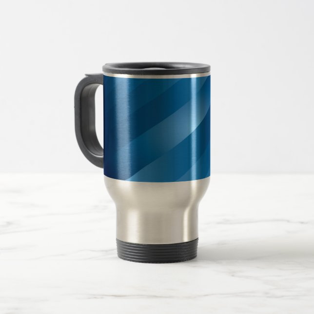 Caneca Térmica azul clássico 21 (Frente Esquerda)