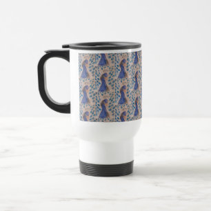 Caneca Térmica Azul Pavão