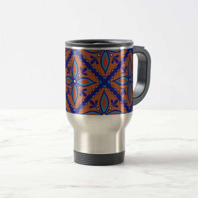Caneca Térmica Azulejo Talavera (Frente Esquerda)
