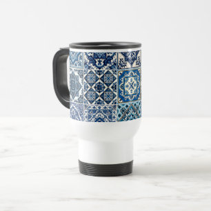 Caneca Térmica Azulejos do Mediterrâneo, Portugal, Azulejo, Majol