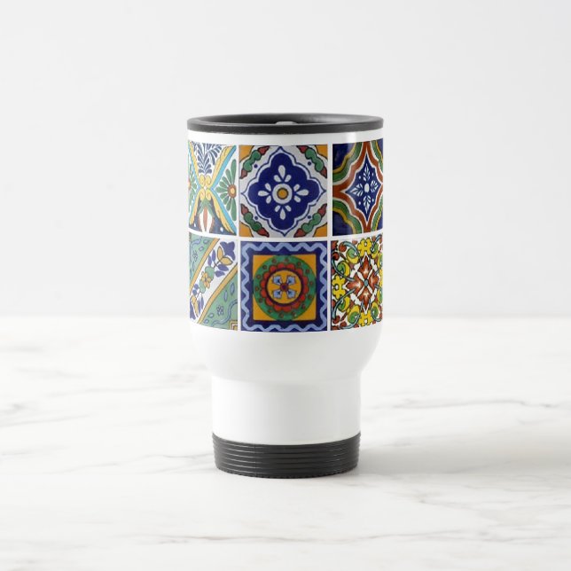Caneca Térmica Azulejos mexicanos de Talavera (Centro)