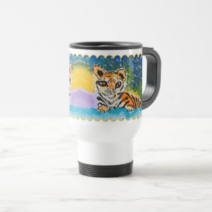 Caneca Térmica Baby Tiger "Art by Kids"