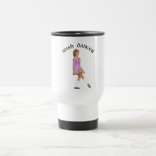 Caneca Térmica Bailarino Irlandês de Sapato Macio em Rosa