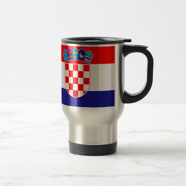 Caneca Térmica Baixo custo! Bandeira croata (Direita)