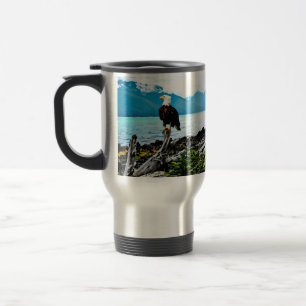 Caneca Térmica Bald Eagle Na Costa Do Alasca