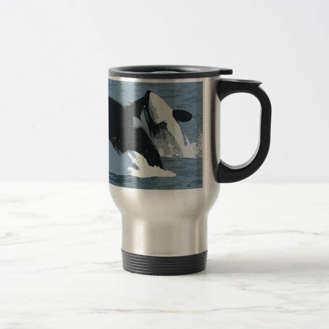 Caneca Térmica Baleia Orca (Direita)