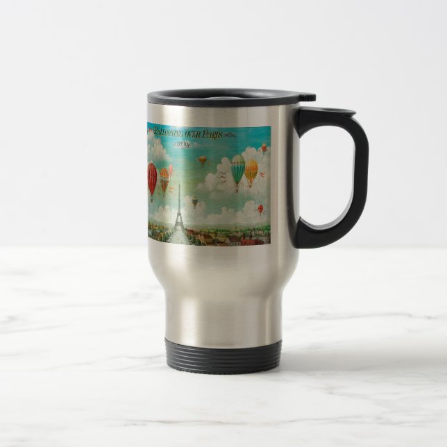 Caneca Térmica Balonismo sobre Paris (Direita)