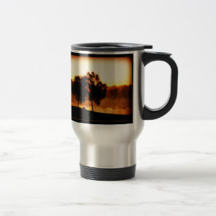Caneca Térmica Banco de Crepúsculo Árvores