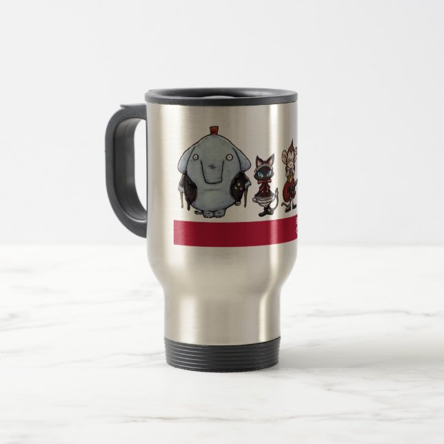 Caneca Térmica Banda animal (Frente Esquerda)
