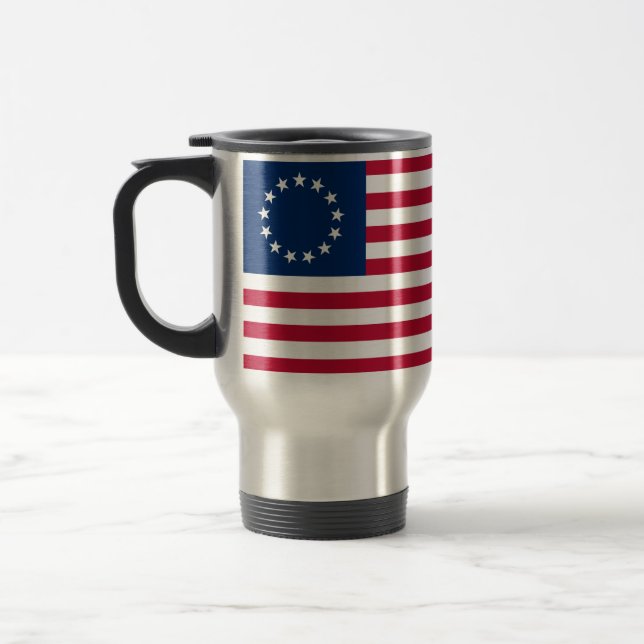 Caneca Térmica Bandeira Americana Betsy Ross (Esquerda)
