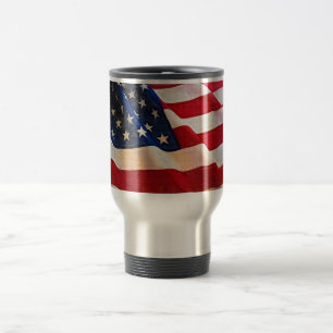 Caneca Térmica Bandeira americana da glória velha da bandeira do
