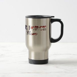Caneca Térmica Bandeira americana da mamã da força aérea