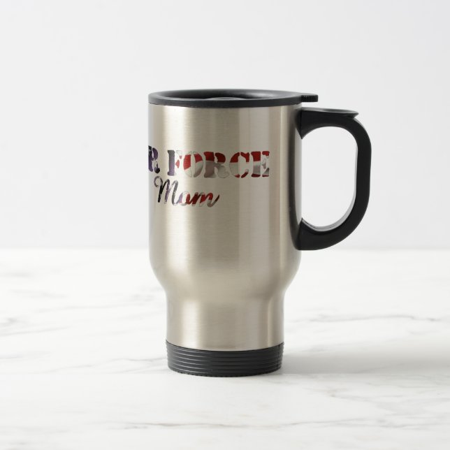 Caneca Térmica Bandeira americana da mamã da força aérea (Direita)