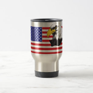 Caneca Térmica Bandeira Americana e Águia Balda