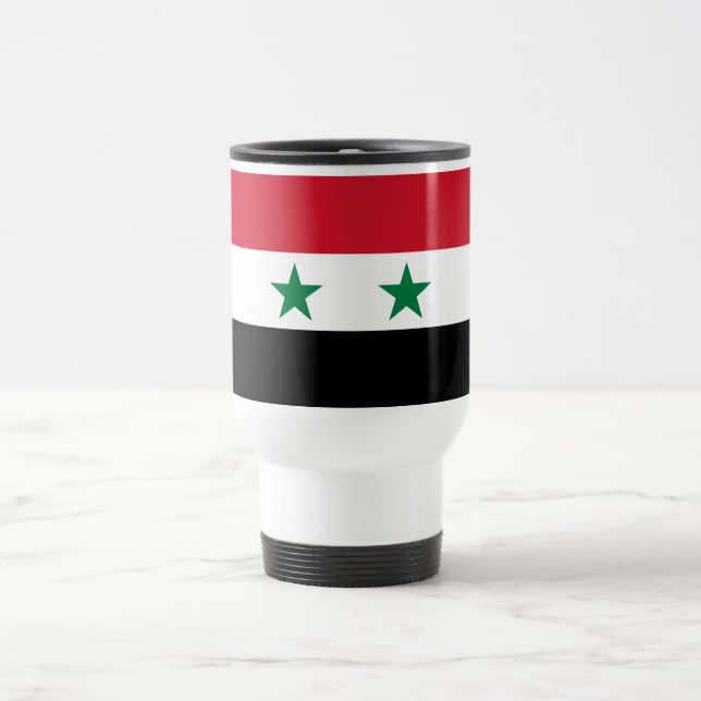 Caneca Térmica Bandeira antiga da Síria (Centro)