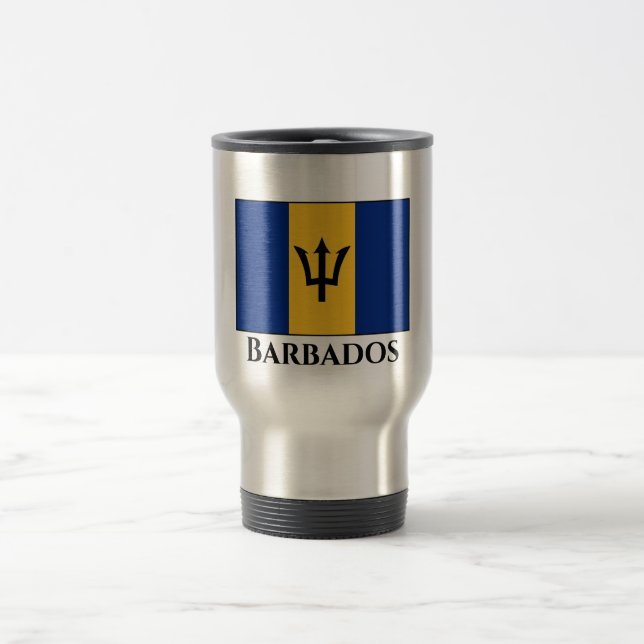 Caneca Térmica Bandeira Barbados (Centro)