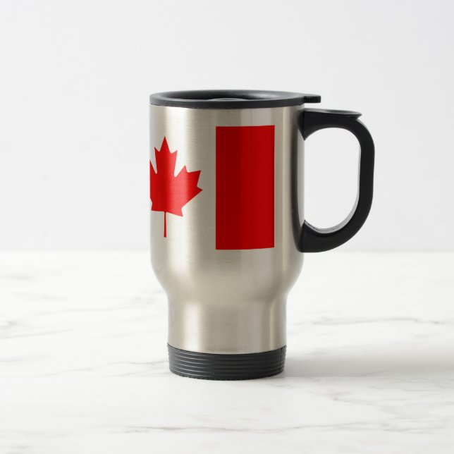 Caneca Térmica Bandeira canadense patriótica (Direita)