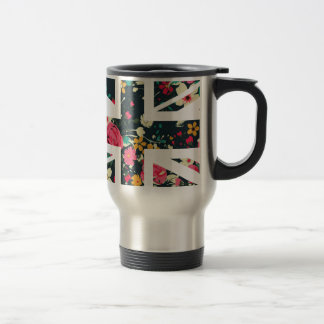 Caneca Térmica Bandeira cor-de-rosa de Union Jack Ingleses do