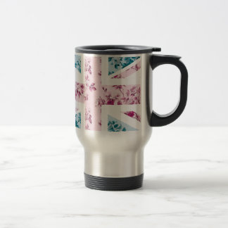 Caneca Térmica Bandeira cor-de-rosa de Union Jack Ingleses do