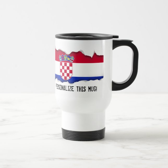 Caneca Térmica Bandeira croata (Direita)