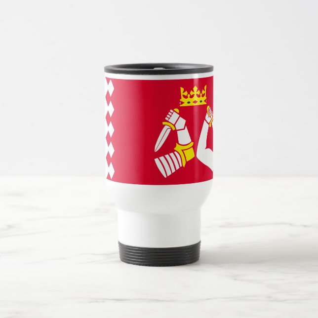 Caneca Térmica Bandeira da Carélia do Norte (Centro)