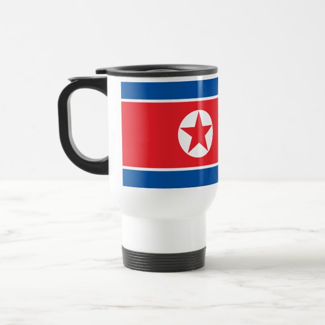 Caneca Térmica Bandeira da Coreia do Norte (Esquerda)