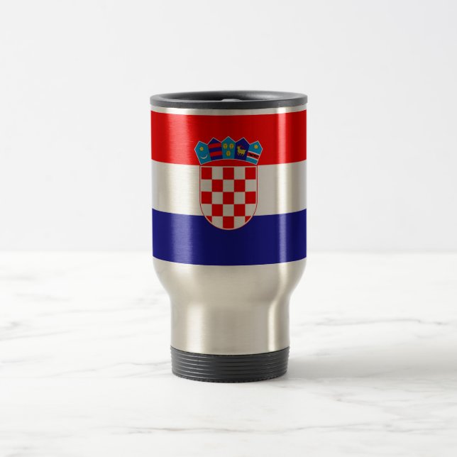 Caneca Térmica Bandeira da Croácia (Centro)