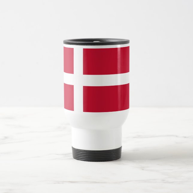 Caneca Térmica Bandeira da Dinamarca (Centro)
