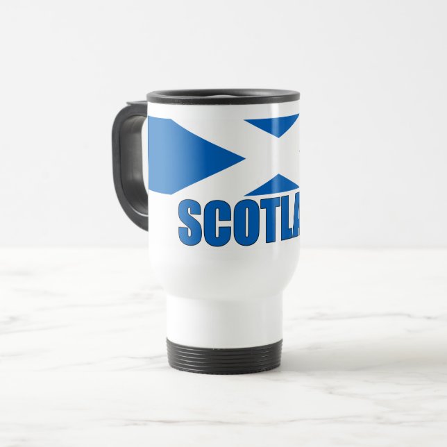 Caneca Térmica Bandeira da Escócia (Frente Esquerda)