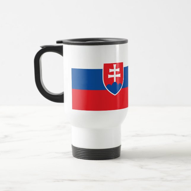 Caneca Térmica Bandeira da Eslováquia (Esquerda)