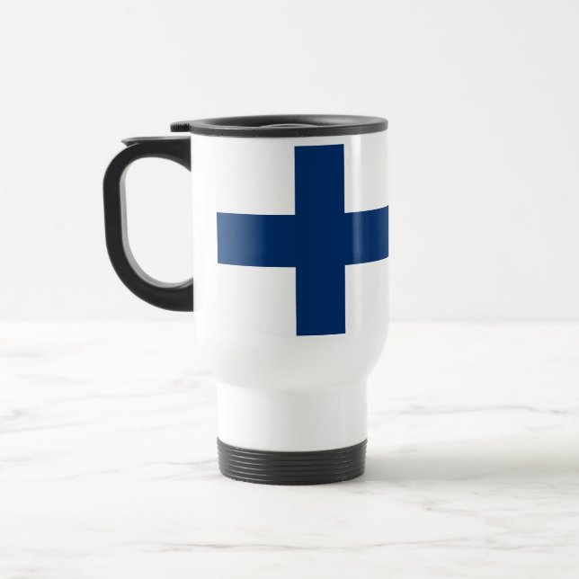 Caneca Térmica Bandeira da Finlândia (Esquerda)
