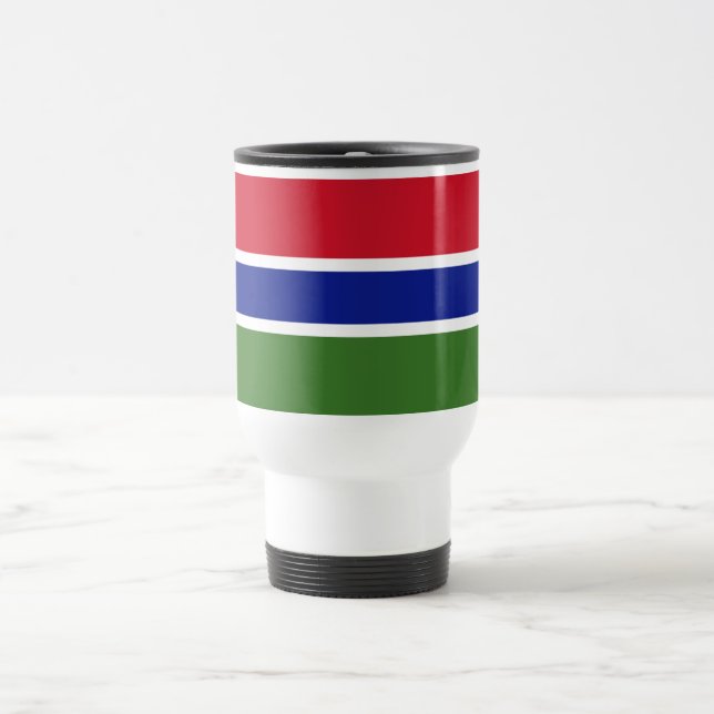 Caneca Térmica Bandeira da Gâmbia (Centro)