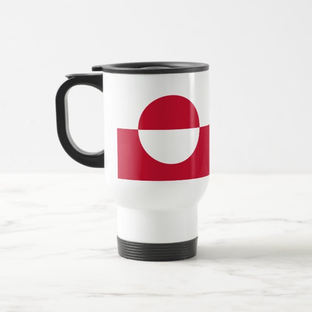 Caneca Térmica Bandeira da Gronelândia (Esquerda)