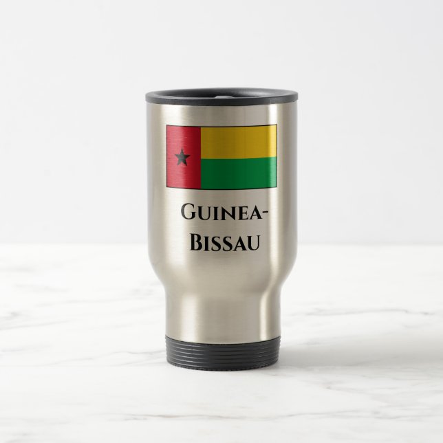 Caneca Térmica Bandeira da Guiné-Bissau (Centro)