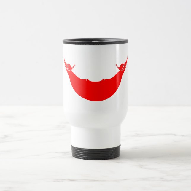 Caneca Térmica Bandeira da Ilha de Páscoa (Centro)