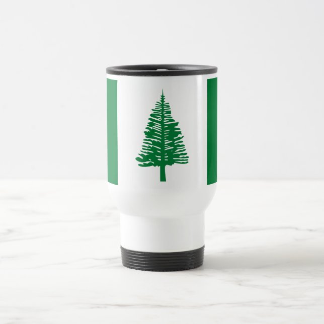 Caneca Térmica Bandeira da Ilha Norfolk (Centro)