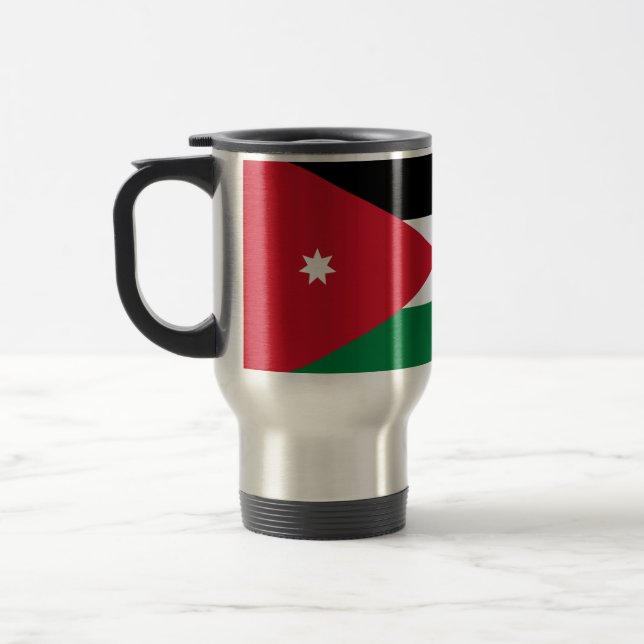 Caneca Térmica Bandeira da Jordan Viagem/Viagem ao trabalho Mug (Esquerda)