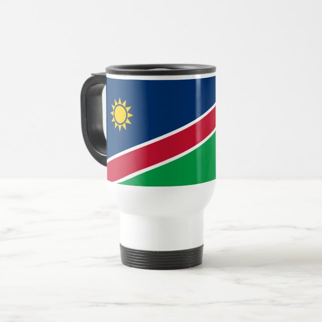 Caneca Térmica Bandeira da Namíbia (Frente Esquerda)