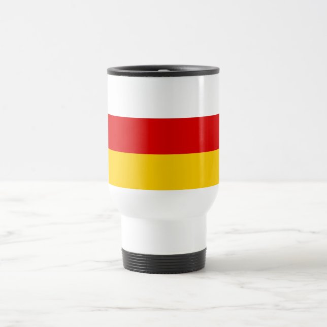 Caneca Térmica Bandeira da Ossétia do Sul (Centro)