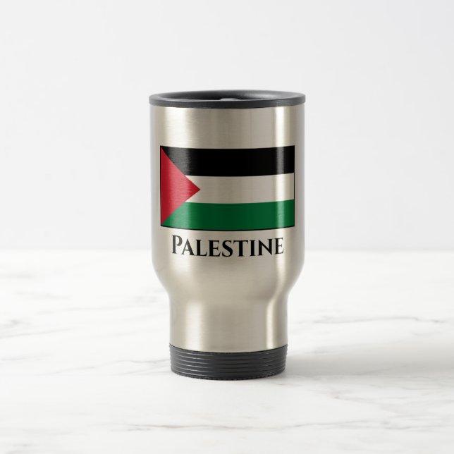 Caneca Térmica Bandeira da Palestina (Palestina) (Centro)