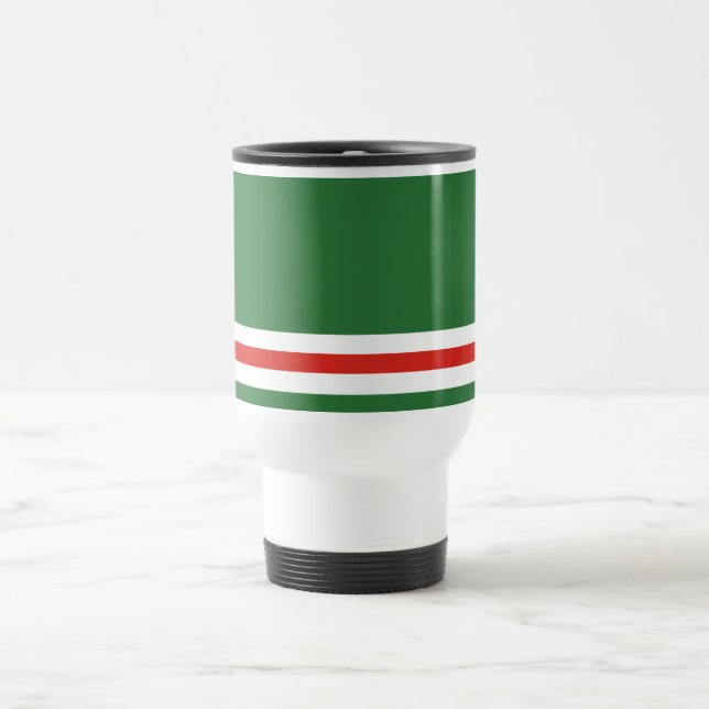 Caneca Térmica Bandeira da República Chechena de Ichkeria (Centro)