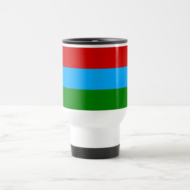 Caneca Térmica Bandeira da República da Carélia (Centro)