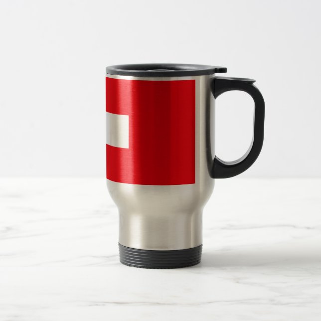 Caneca Térmica Bandeira da suiça (Direita)