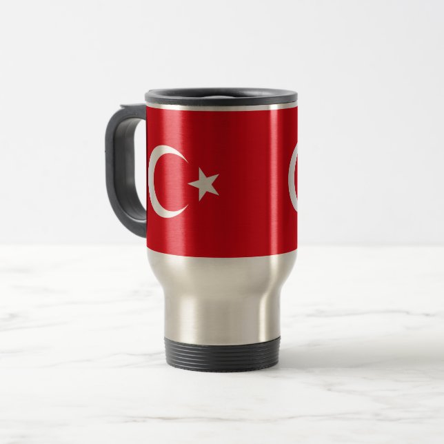 Caneca Térmica Bandeira da Turquia (Frente Esquerda)
